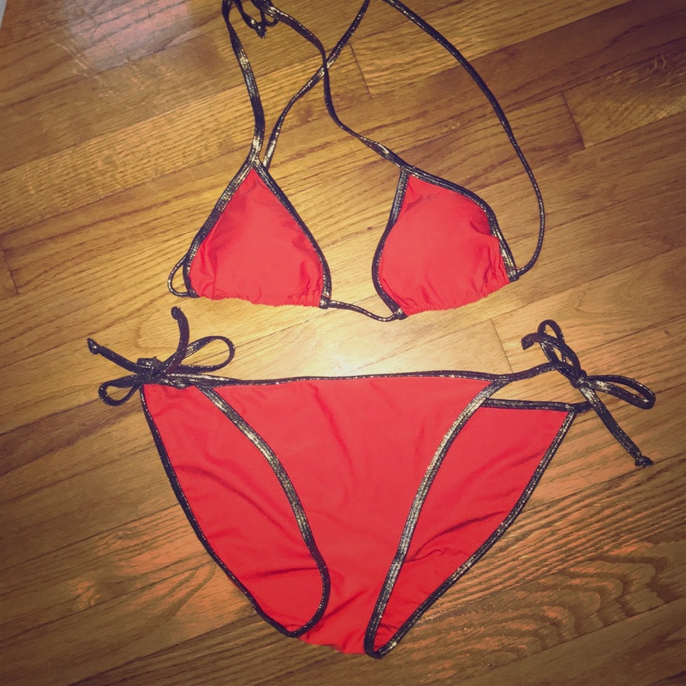 Orange bikini